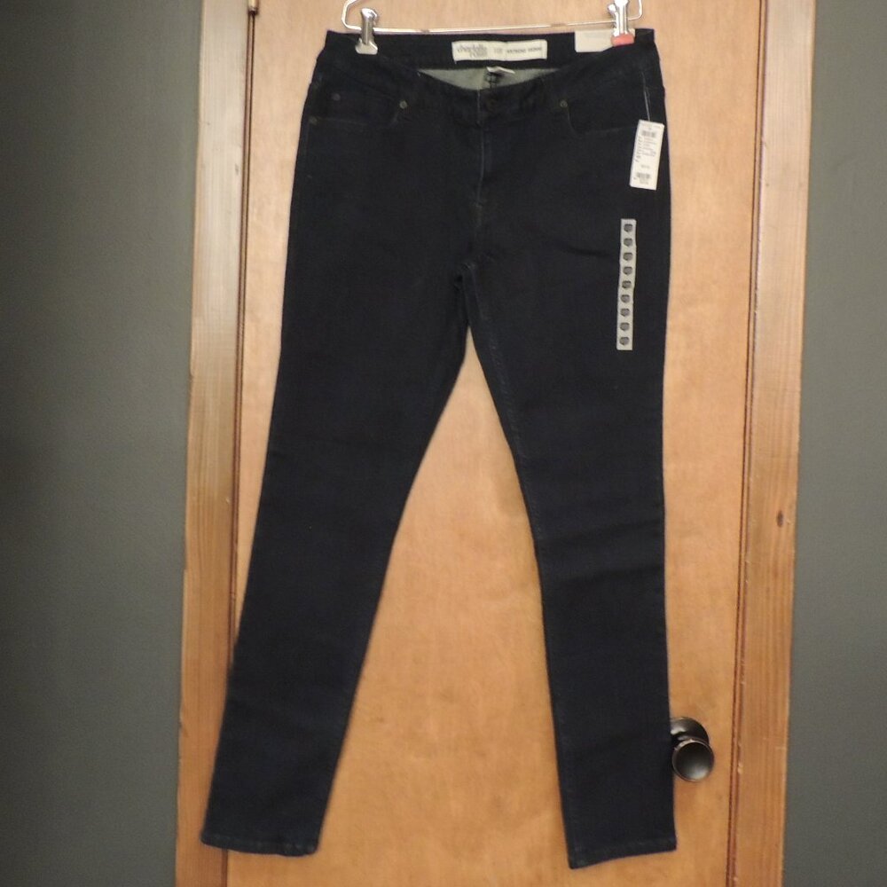 Charlotte Russe Black Extreme Skinny Jeans Size 10R Stretch Denim, New with tags